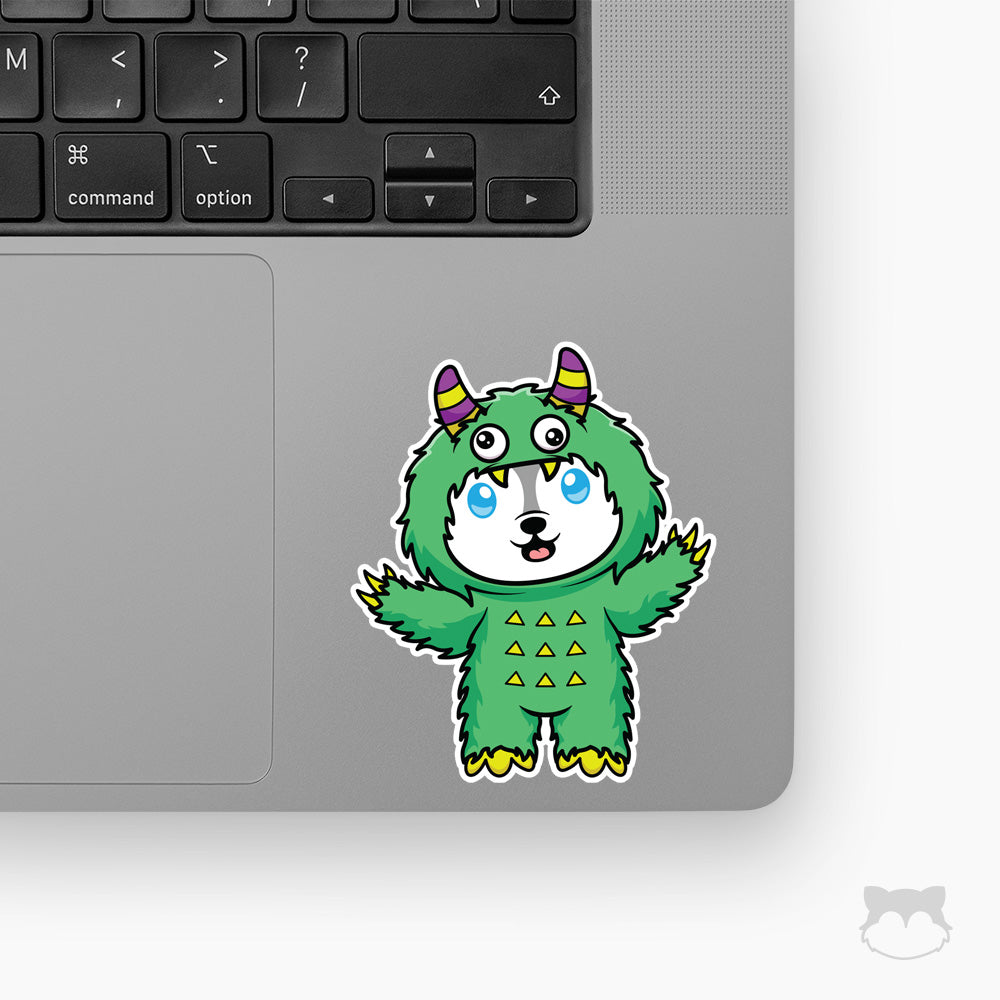 Floof Monster Halloween Sticker