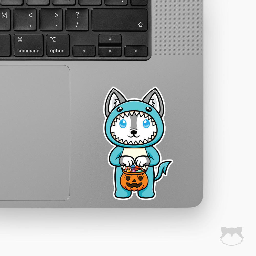 Floof Shark Halloween Sticker