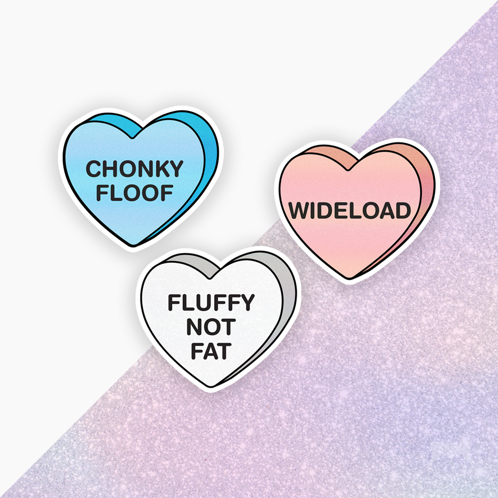 Candy Heart Stickers