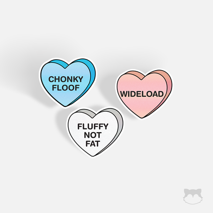 Chonk Life Candy Heart Sticker Pack