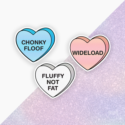 Chonk Life Candy Heart Sticker Pack