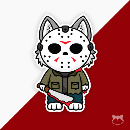 Floofson Furhees - Friday the Flooftenth Sticker