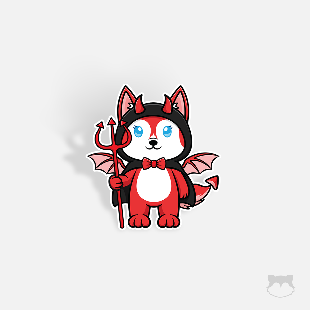 She Devil Halloween Sticker