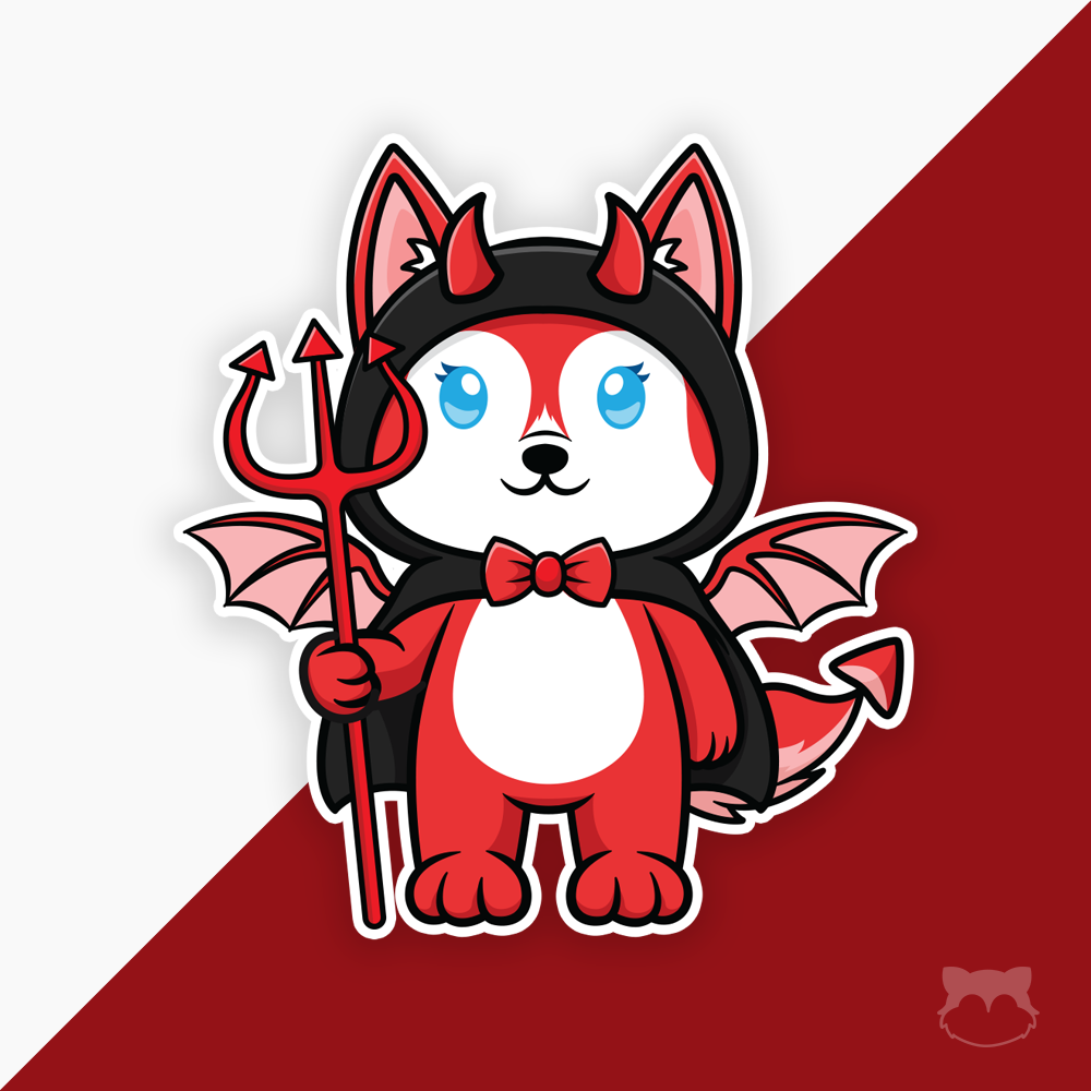 She Devil Halloween Sticker