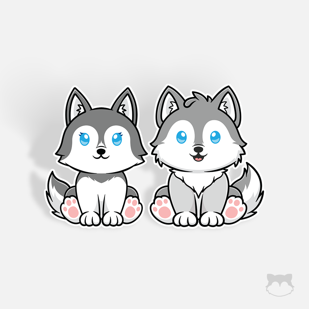 Kiska and Koda Sticker