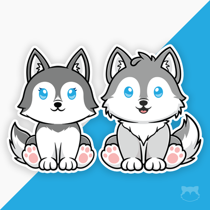 Kiska and Koda Sticker