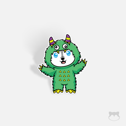 Floof Monster Halloween Sticker