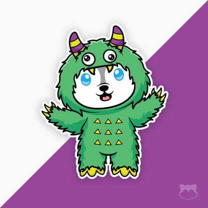 Floof Monster Halloween Sticker