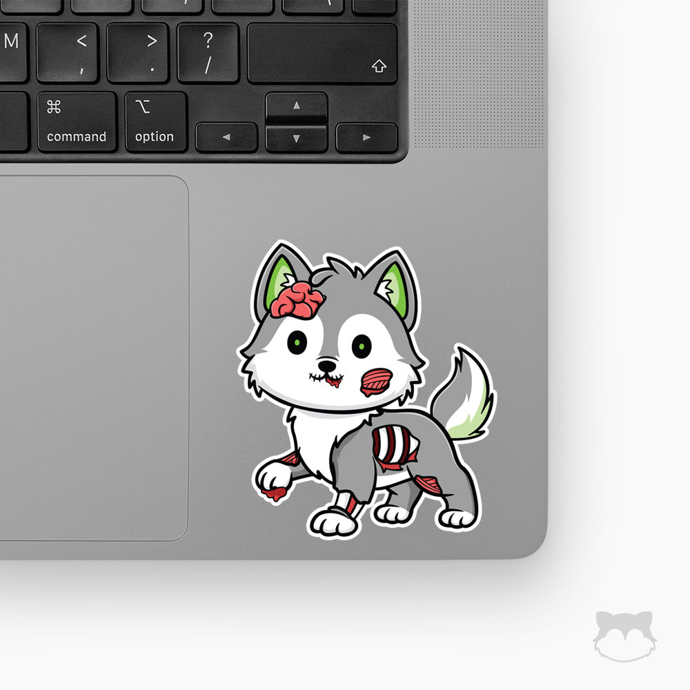 Chonk Zombie Halloween Sticker