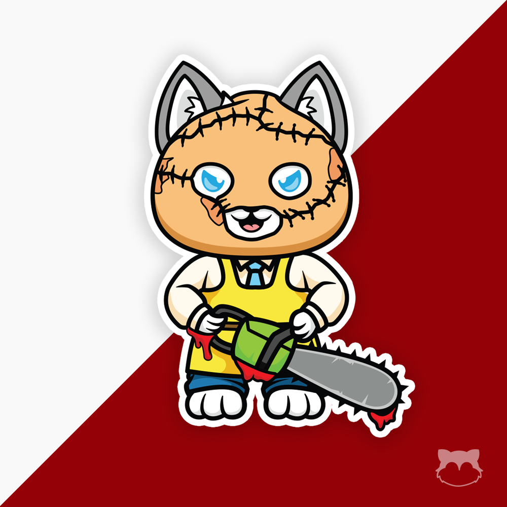 (Meat) Mittenface - Texas Hammer Paw Massacre Sticker
