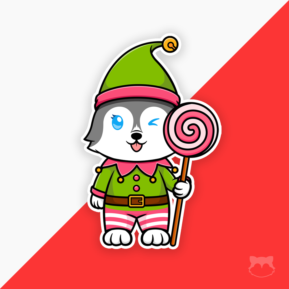 Pitter Paws Elfie Sticker