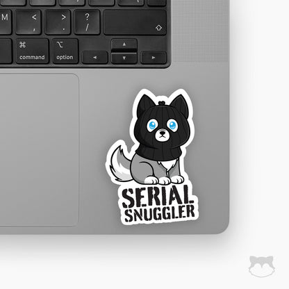 Serial Snuggler with Text Sticker