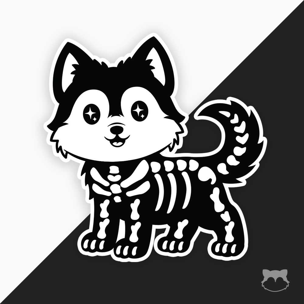 Big Boned Skellington Sticker