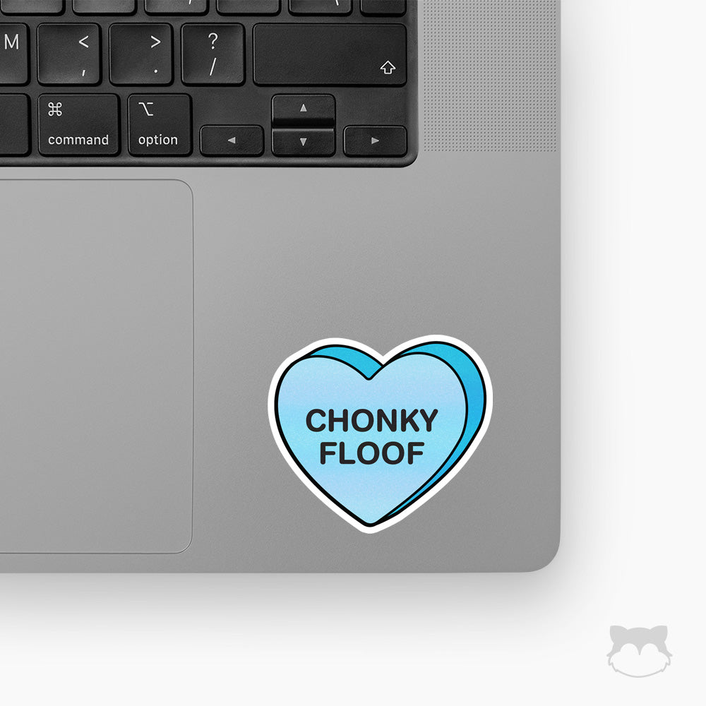 Chonky Floof Candy Heart Sticker