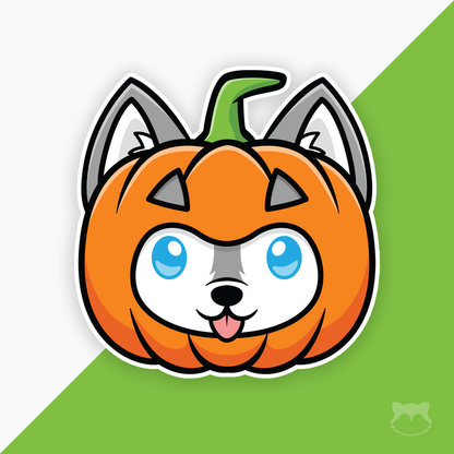 Pumpkin Floof Halloween Sticker