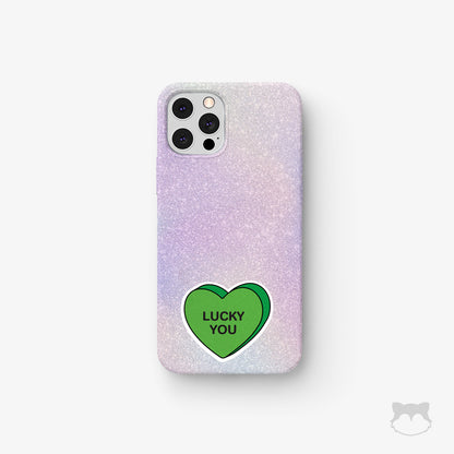 Lucky You Candy Heart Sticker