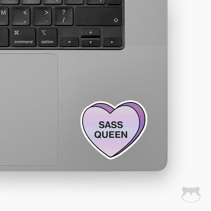 Sass Queen Candy Heart Sticker