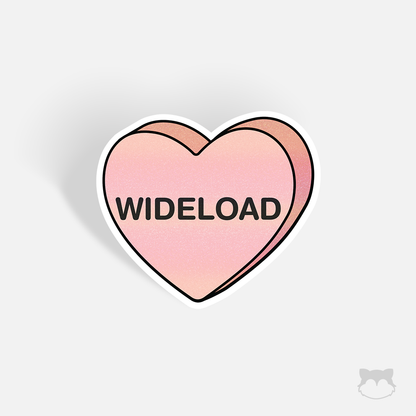 Wideload Candy Heart Sticker