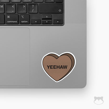 Yeehaw Candy Heart Sticker